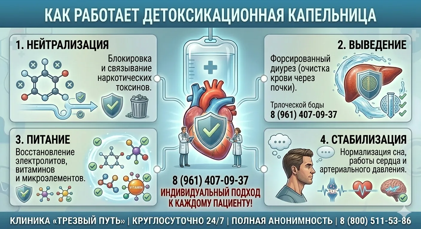 Как работает детоксикационная капельница